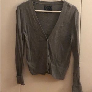 Simple gray American Eagle Cardigan